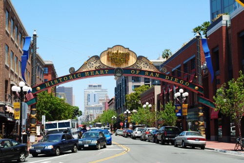 Gaslamp District in downtown San Diego