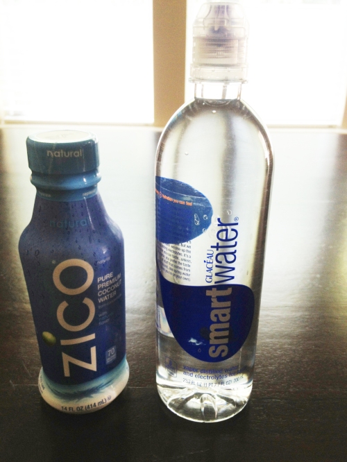 My two favorite choices for staying hydrated. 
